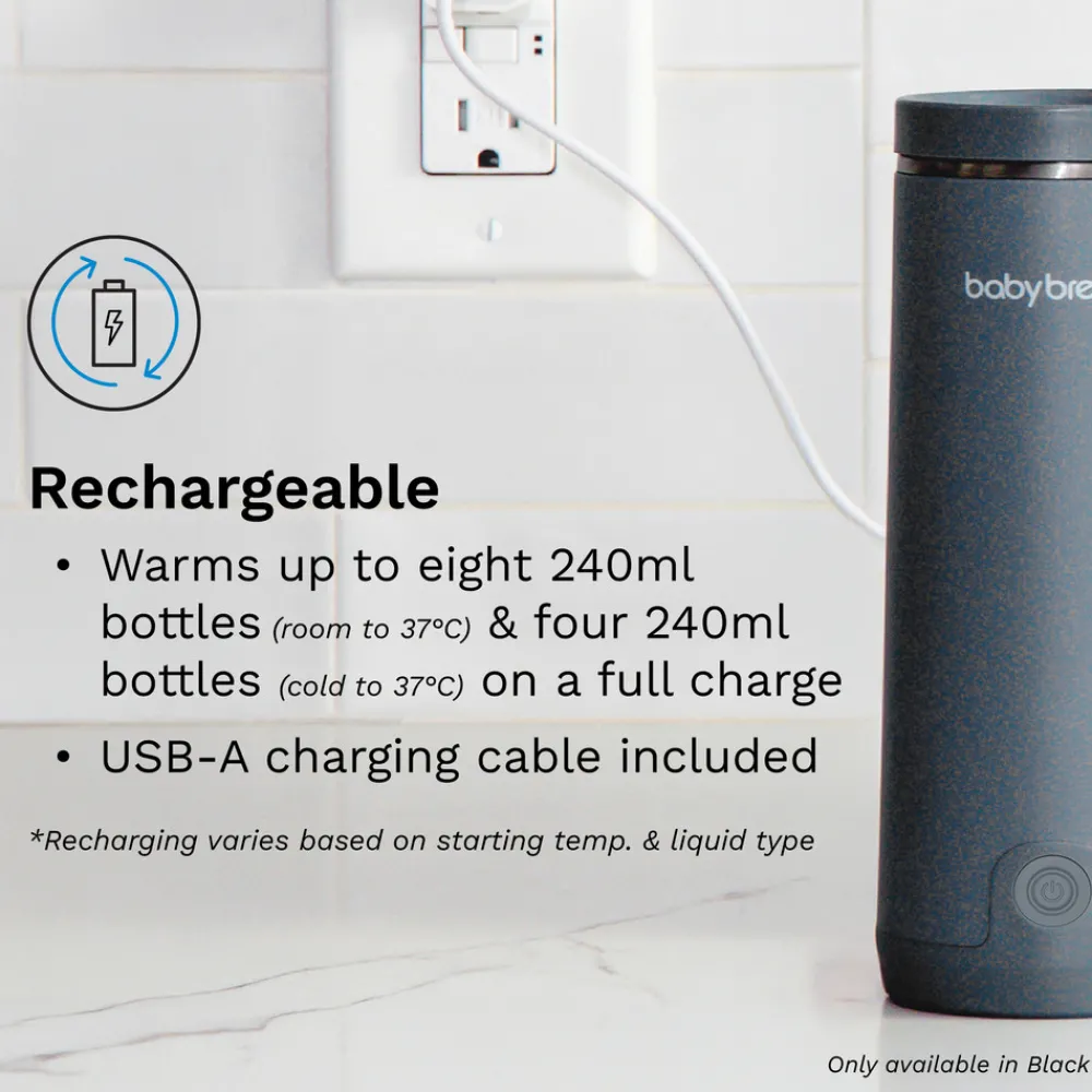 Baby Brezza Superfast Portable Bottle Warmer Black- Tilberedning & Rengøring