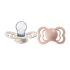 BIBS Supreme 2pk.6-18 mdr. ivory / blush silicone- Sutter