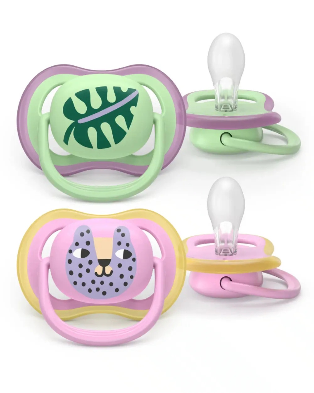 Philips Avent Sut Ultra air, 6-18 m, grøn/lyserød- Sutter