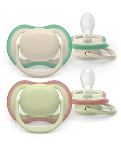 Philips Avent Sut Ultra air, 6-18 m, lys beige/lysegrøn- Sutter