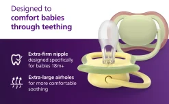 Philips Avent Sut Ultra air, +18 m, lysegrøn/gul- Sutter