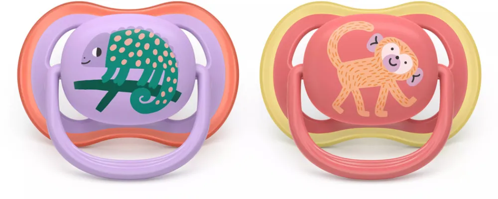 Philips Avent Sut Ultra air, +18 m, rød/lilla- Sutter