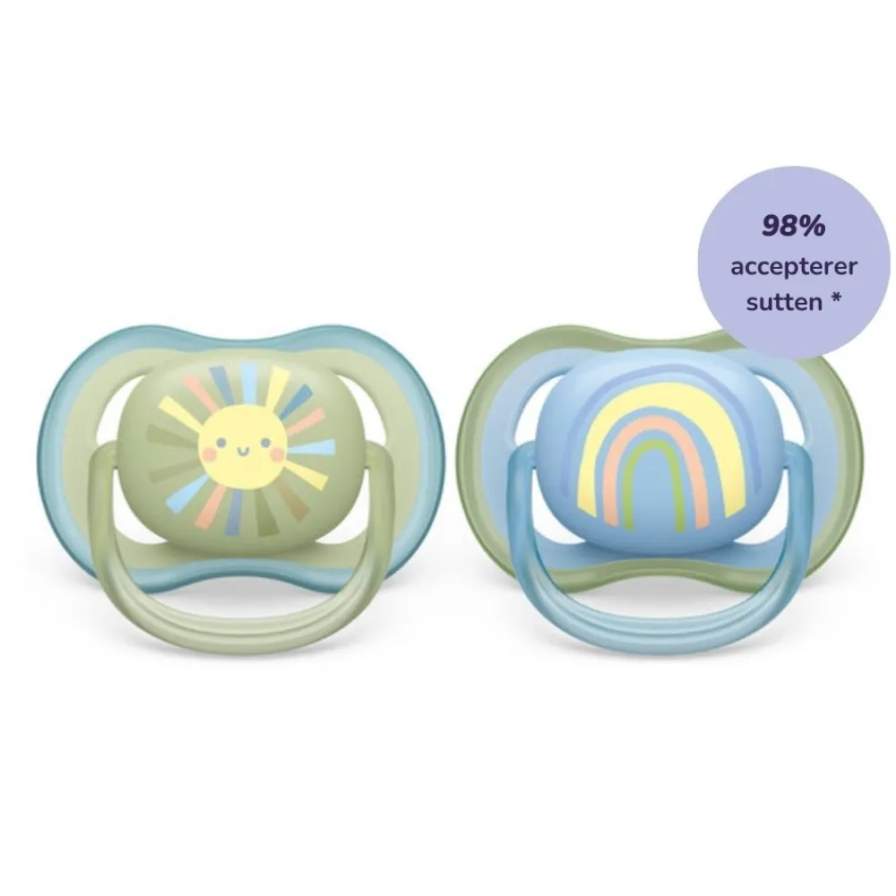 Philips Avent Sut, Ultra Air 0-6 mdr. 2-pk- Sutter