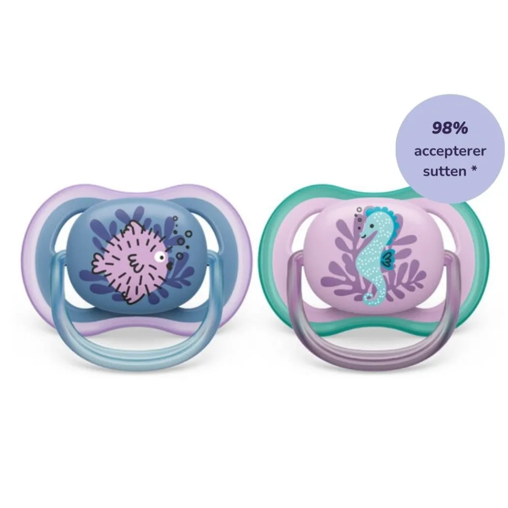 Philips Avent Sut, Ultra Air 6-18 mdr. 2-pk- Sutter
