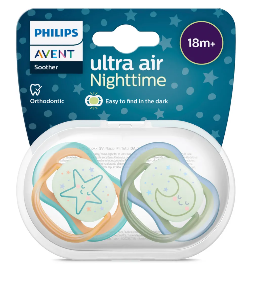 Philips Avent Sut, Ultra Air Nat 18 mdr+. 2-pk- Sutter