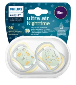 Philips Avent Sut, Ultra Air Nat 18 mdr.+ 2-pk- Sutter