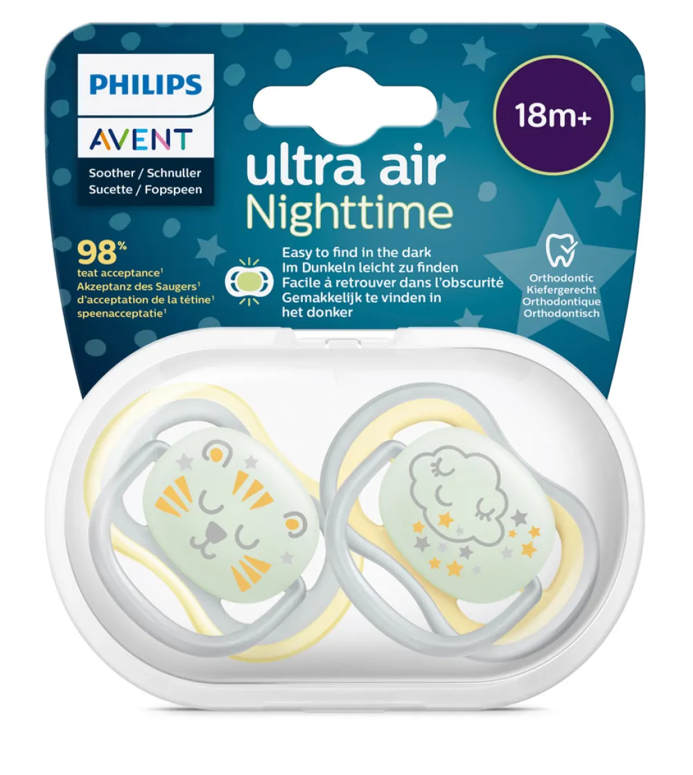 Philips Avent Sut, Ultra Air Nat 18 mdr.+ 2-pk- Sutter