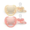 Philips Avent sut Ultra soft, 0-6 m, gul/orange- Sutter