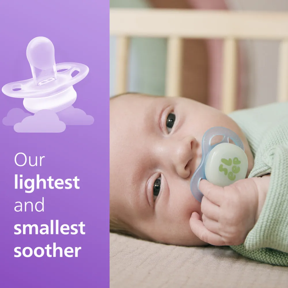 Philips Avent Sut, Ultra start, 0-2 m, lyserød/lysegul- Sutter