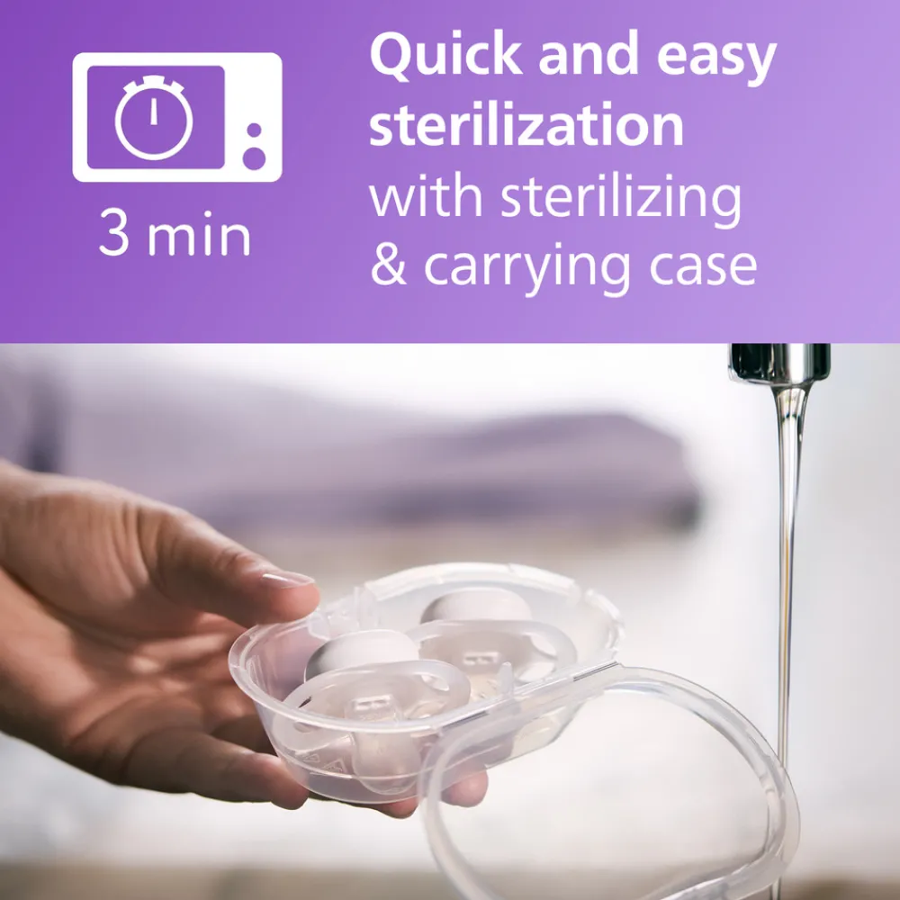 Philips Avent Sut Ultra start, 0-2 m, Nat, lyserød/lysegul- Sutter