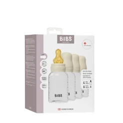 BIBS Sutteflaske Latex4pk 150 ml - Ivory- Sutteflasker