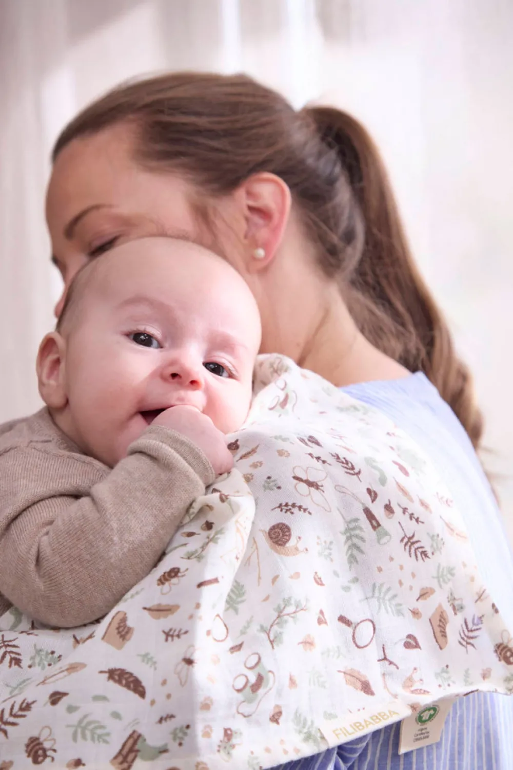 Filibabba Svøb 120x120 cm - Little Wonders-Børn Svøb