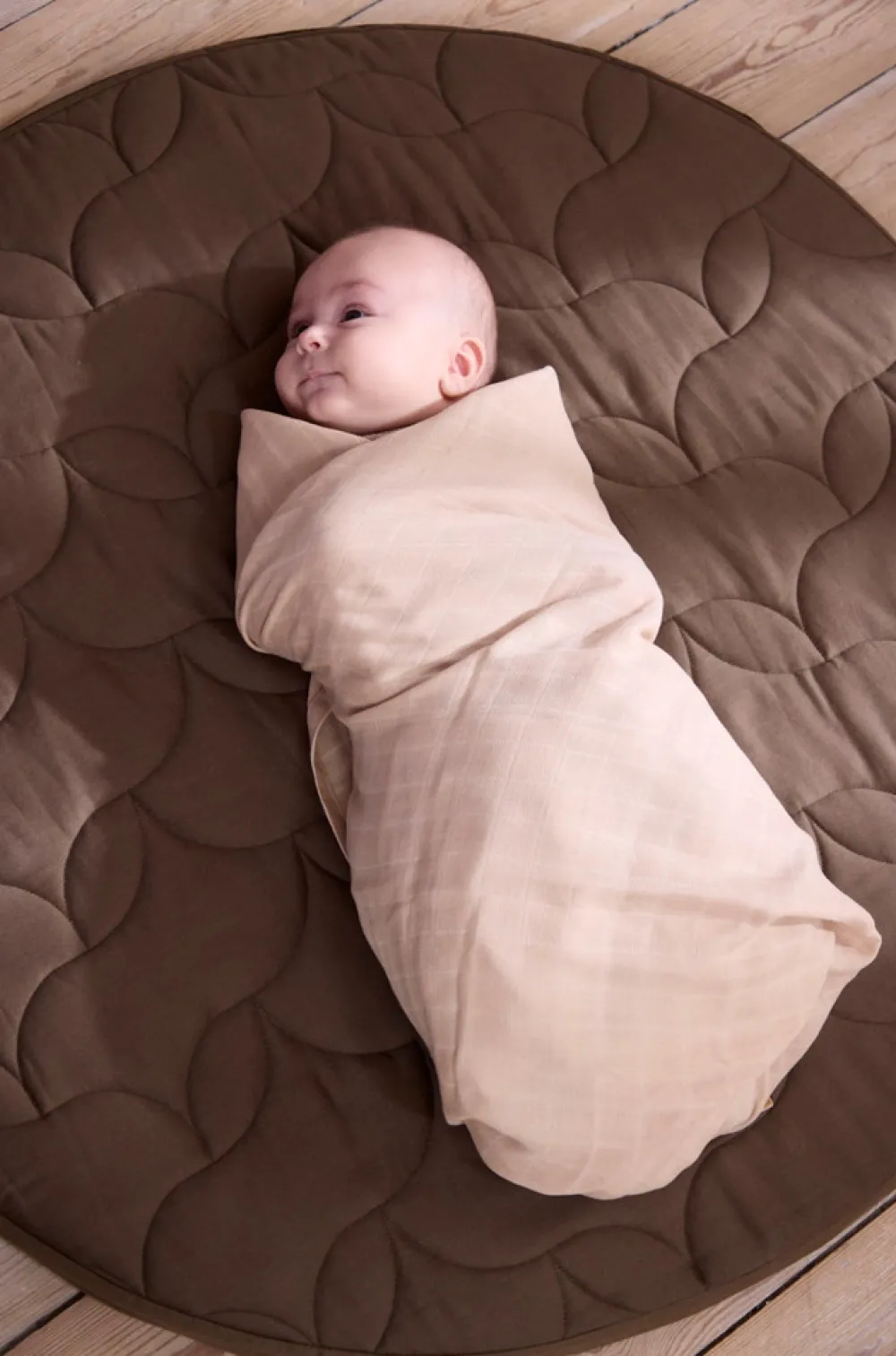 Filibabba Svøb 120x120 cm - Warm Grey-Børn Svøb