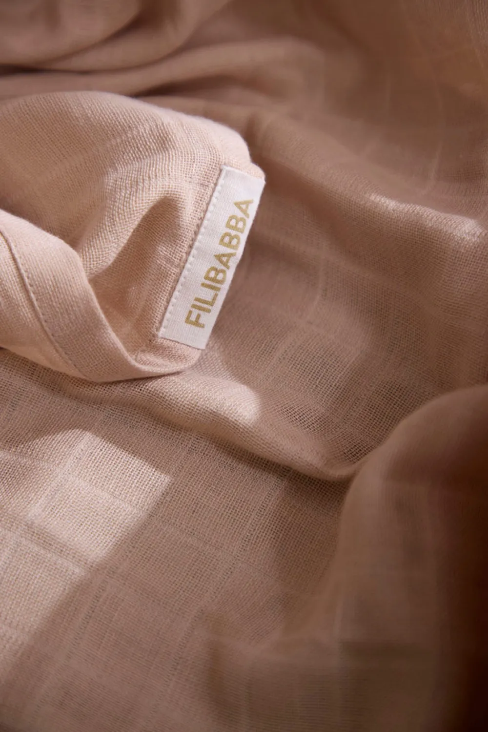 Filibabba Svøb 120x120 cm - Warm Grey-Børn Svøb