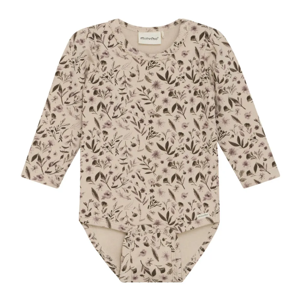 Minymo Sweat Body Langærmet - 2209- Bodystocking Langærmet