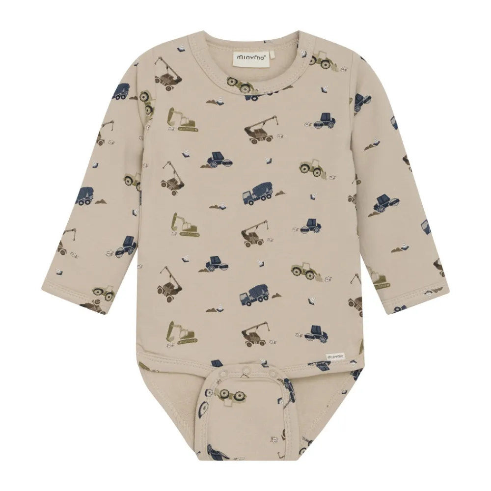 Minymo Sweat Body Langærmet - 2306- Bodystocking Langærmet