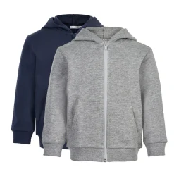 Minymo Sweat jakke m. hætte 2-pak - 131- Cardigans, Veste & Trøjer|Sweatsæt