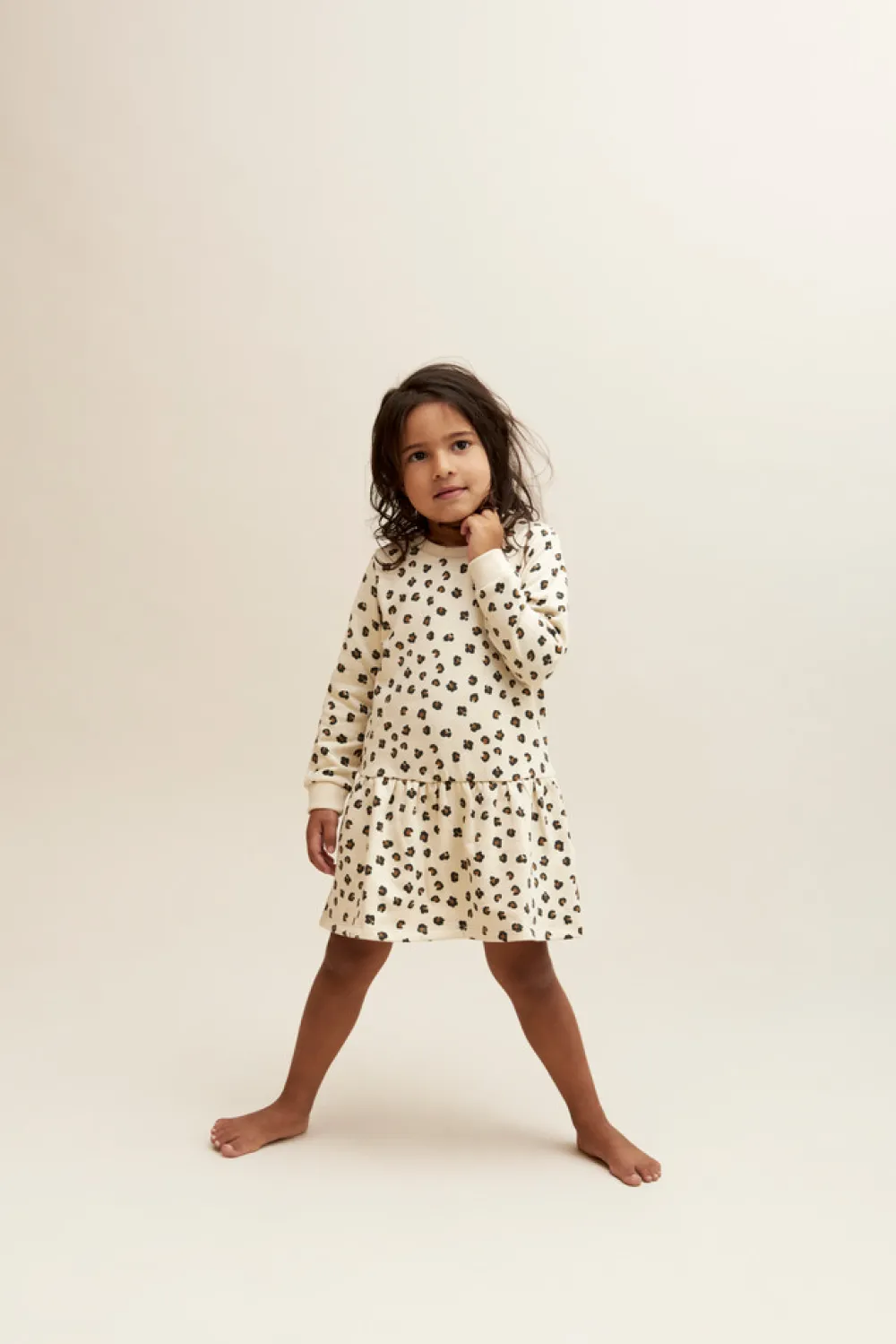 Minymo Sweat kjole langærmet 2-pak - 530- Multipack|Kjoler