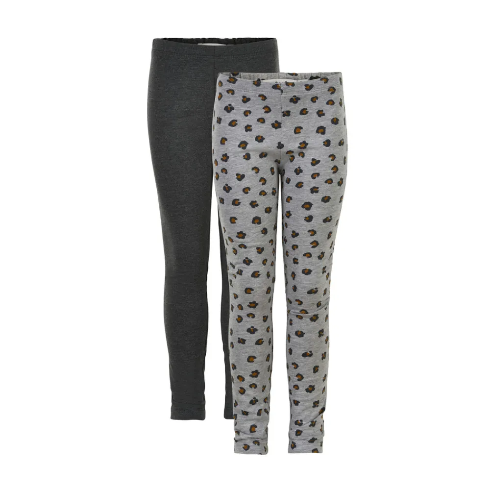 Minymo Sweat leggings m. AOP 2-pak - 131- Multipack|Leggings