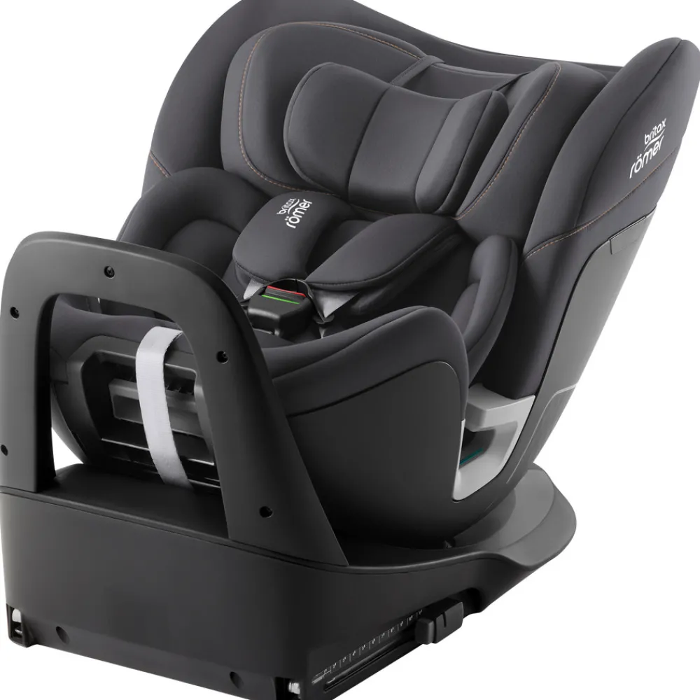 Britax Römer Swivel autostol - Midnight Grey- Autostole Med Integreret Baser|Autostole 40-150 Cm (0-12 År)