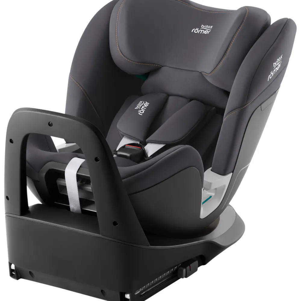 Britax Römer Swivel autostol - Midnight Grey- Autostole Med Integreret Baser|Autostole 40-150 Cm (0-12 År)