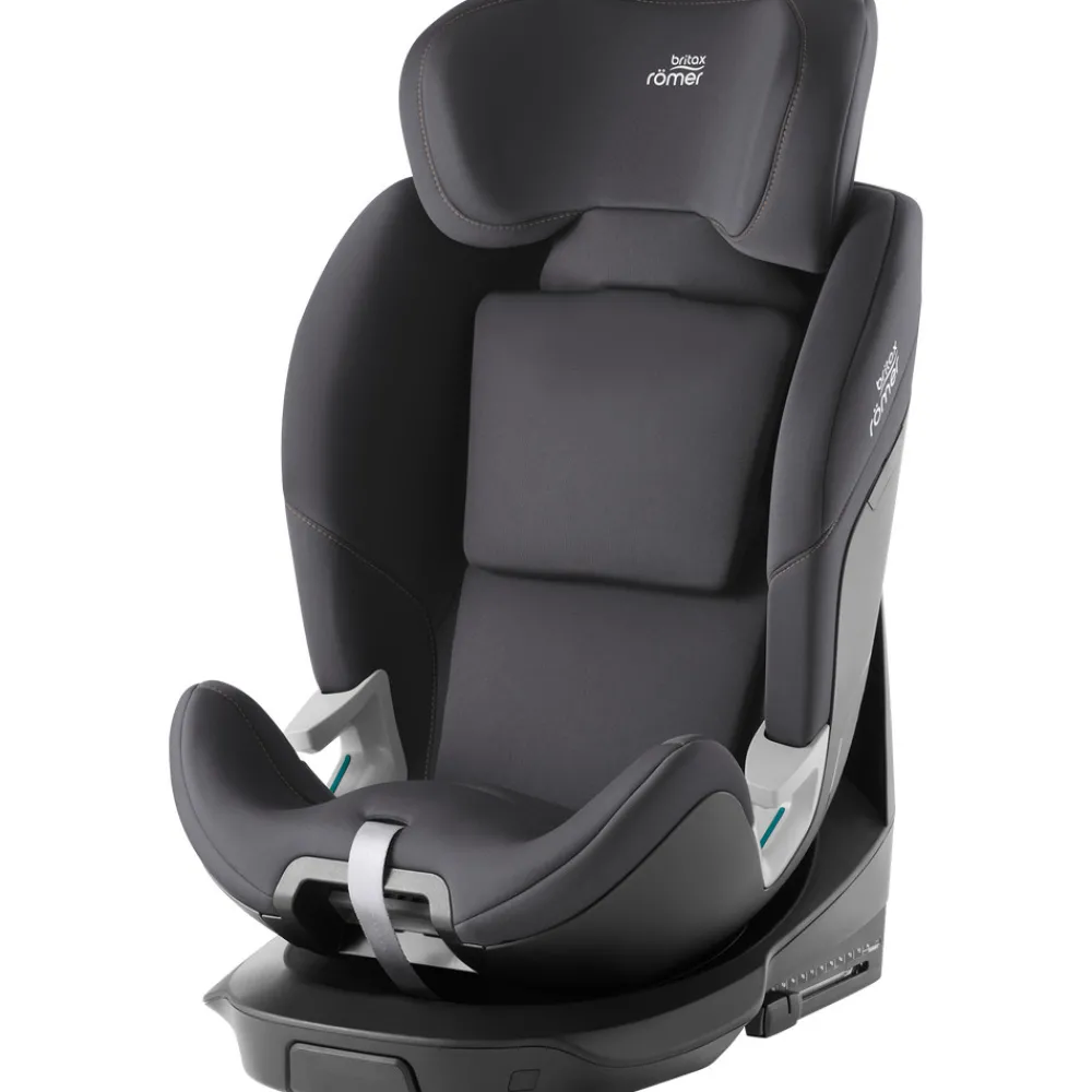Britax Römer Swivel autostol - Midnight Grey- Autostole Med Integreret Baser|Autostole 40-150 Cm (0-12 År)