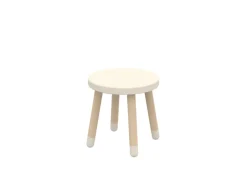 FLEXA Taburet, Dots Ø30, Cream-Børn Bænke & Skamler