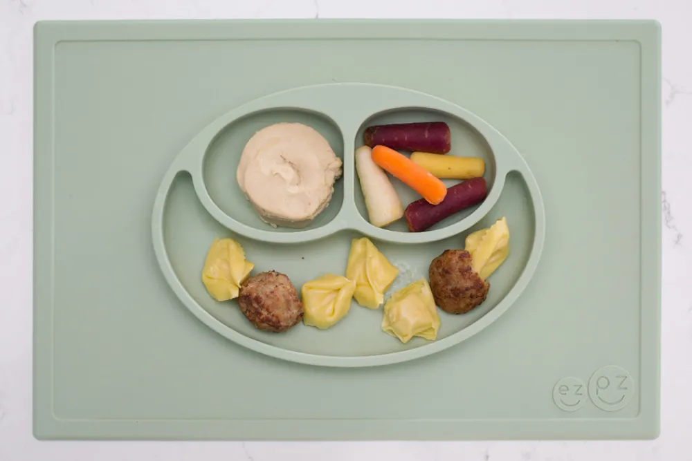 EZPZ Tallerken Happy Mat - Sage- Service