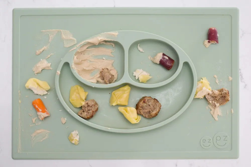 EZPZ Tallerken Happy Mat - Sage- Service