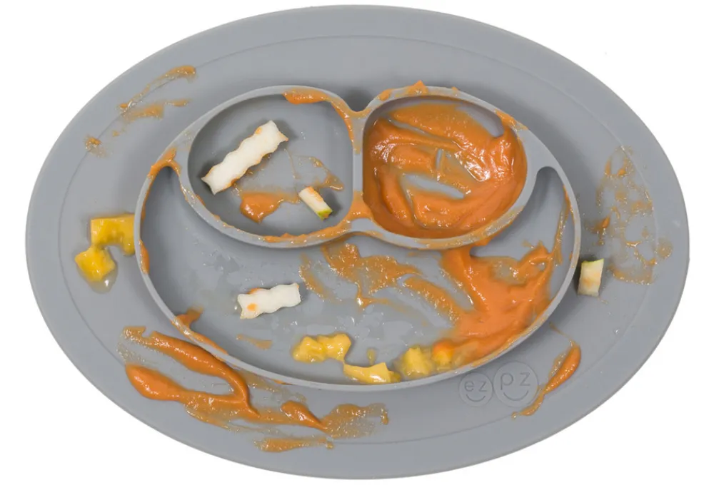 EZPZ Tallerken Mini Mat - Grey- Service