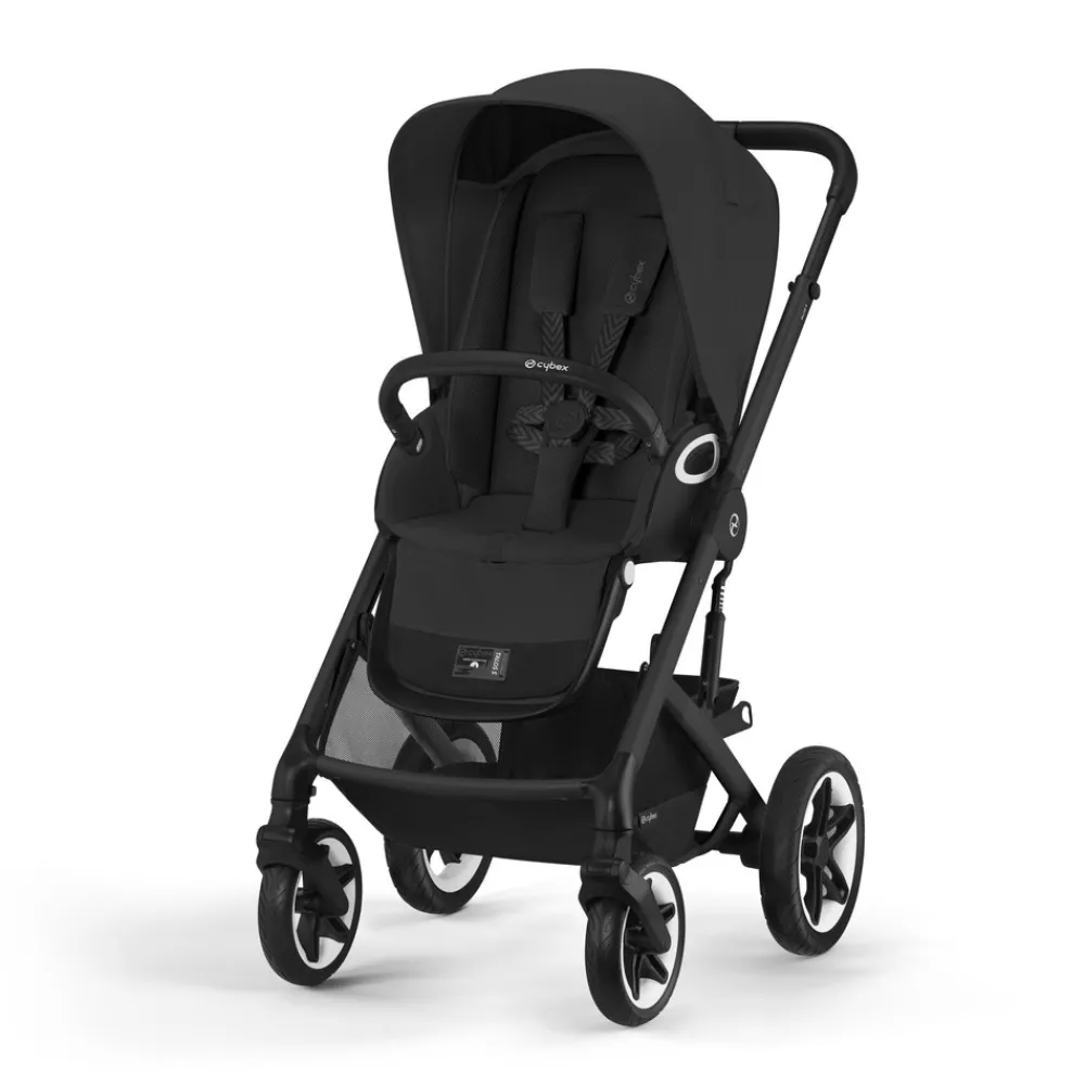 Cybex Talos S Lux - moon black- Klapvogne Med Flade Sæder