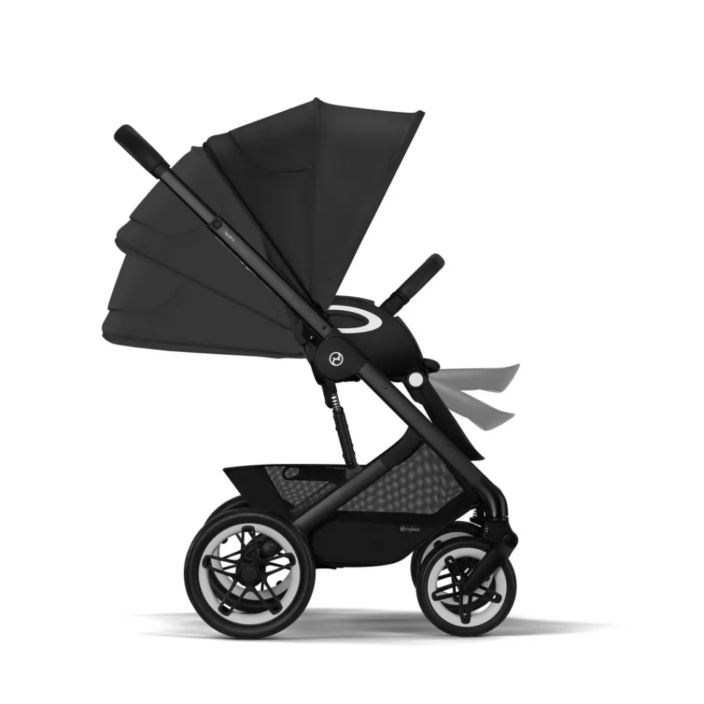 Cybex Talos S Lux - moon black- Klapvogne Med Flade Sæder