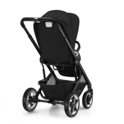 Cybex Talos S Lux - moon black/black m. Cot S Lux- Kombivogne Med Flade Sæder