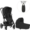 Cybex Talos S lux kombivogn - black inkl. platinum kørepose- Kombivognspakker