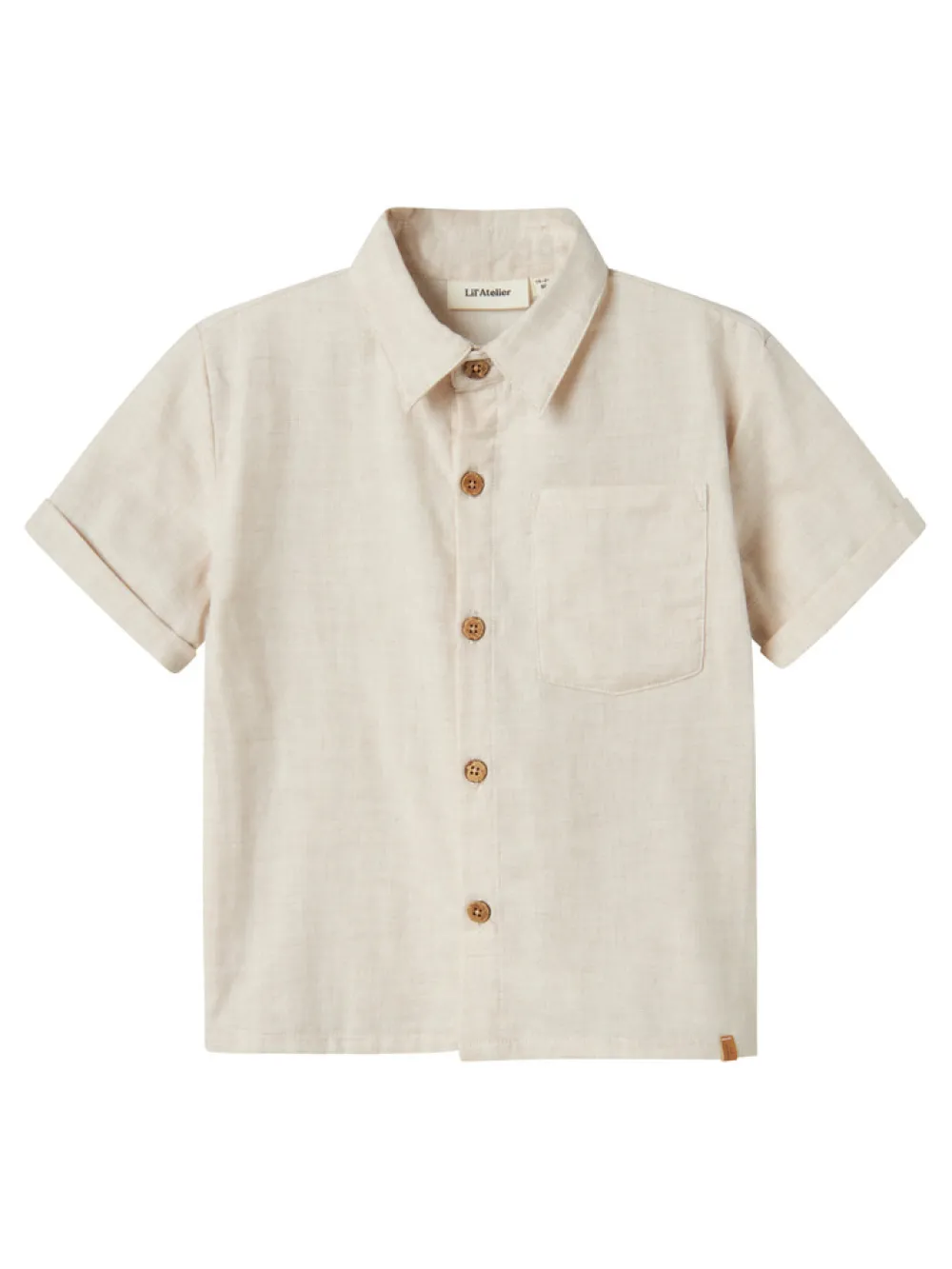 Lil' Atelier Tarou kortærmet løs skjorte - BLEACHED- Skjorter