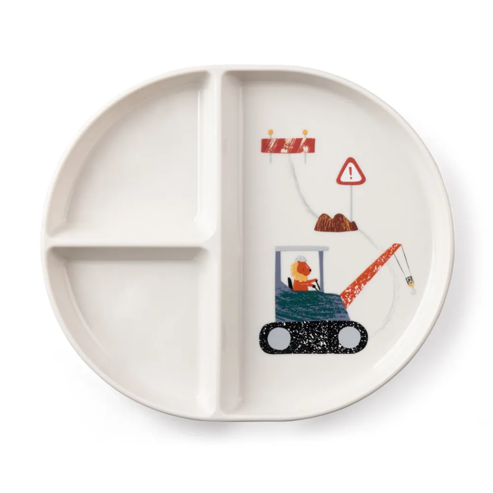 Sebra Tastii, tallerken m/3 rum, Busy Builders- Service