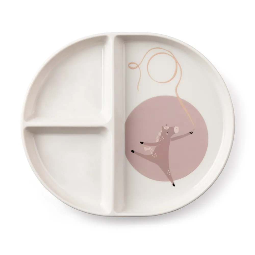 Sebra Tastii, tallerken m/3 rum, Teeny Toes- Service