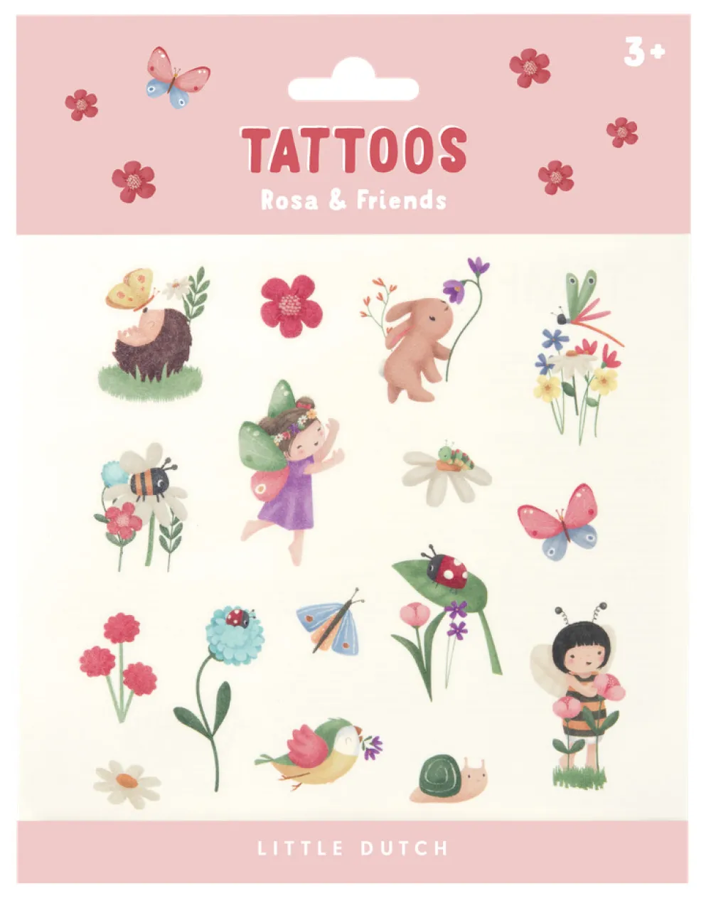 Little Dutch Tatoveringer Rosa & Friends- Neglelak & Tatoveringer