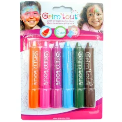 GRIM TOUT Teatersminke - 6pak- Ansigtsmaling
