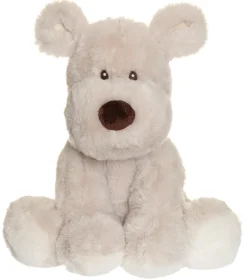 Teddykompaniet Teddy Mocca stor, hund grå, 34 cm- Bamser