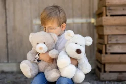 Teddykompaniet Teddy Mocca stor, hund grå, 34 cm- Bamser