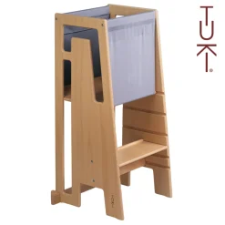 TUKI Tekstil til læringstårn - grå-Børn Læringstårne