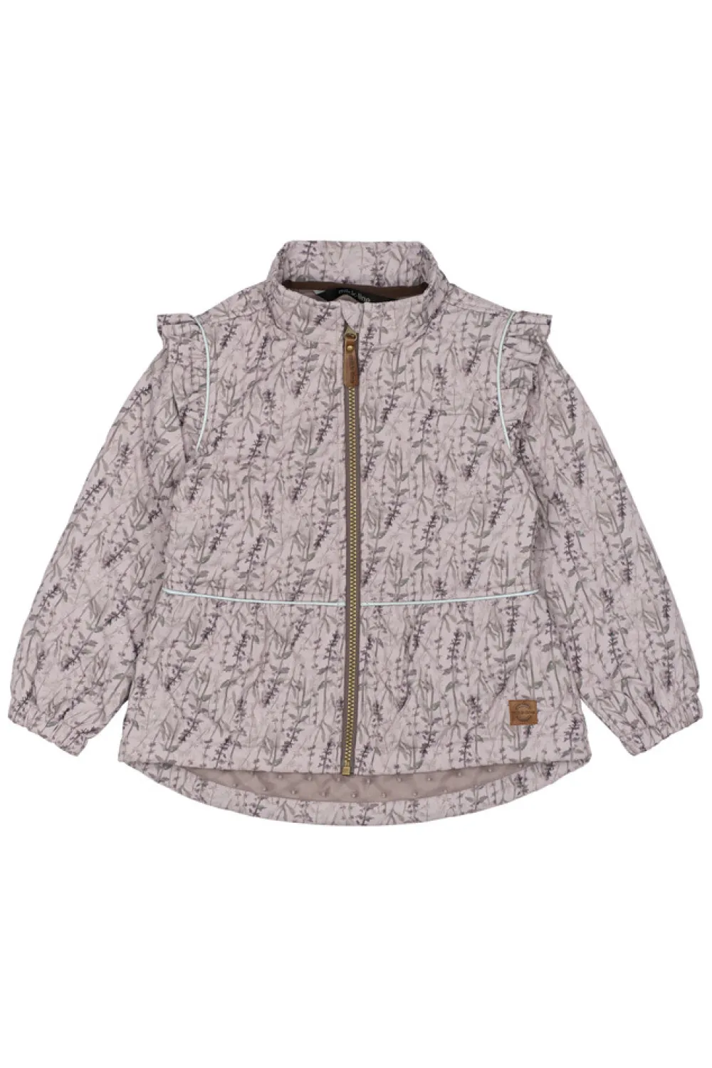 Mikk-Line Termosæt med flæse - Cloud gray- Termotøj