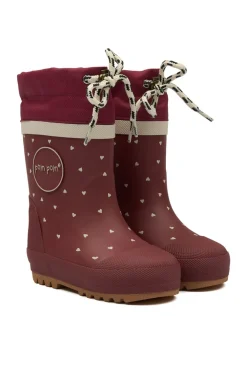 Pompom Termostøvle - Heart- Lange Termostøvler