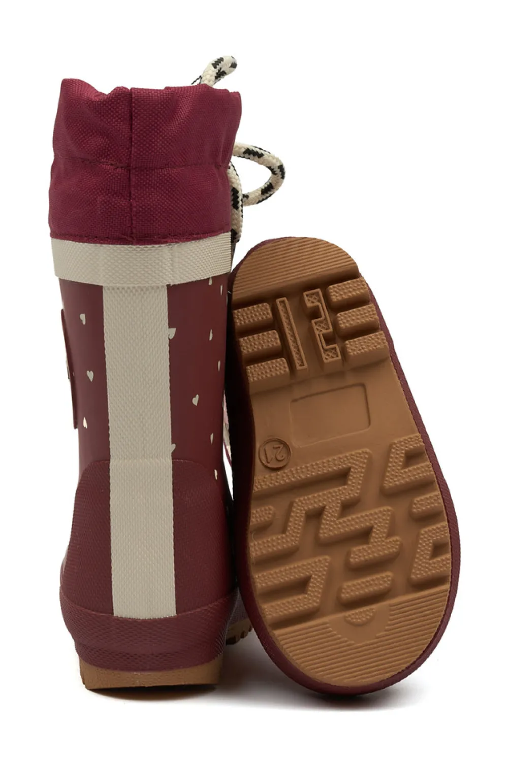 Pompom Termostøvle - Heart- Lange Termostøvler