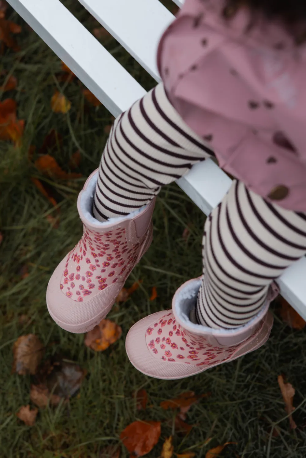 Pompom Termostøvle Korte - Autumn anemone- Korte Termostøvler