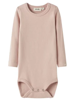 Lil' Atelier Thora Hir Body - Cameo Rose- Bodystocking Langærmet