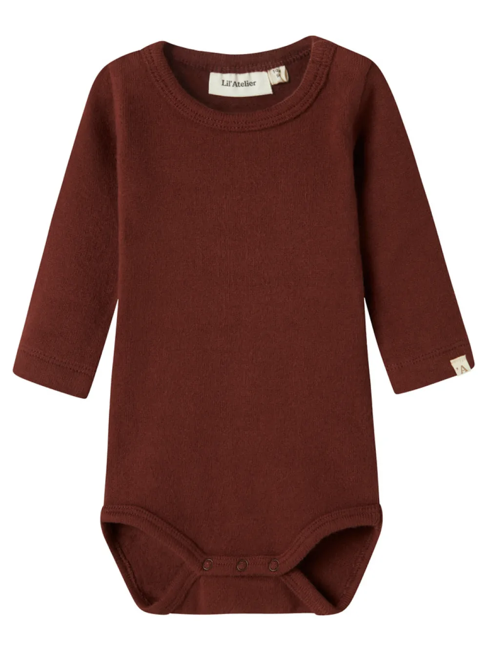 Lil' Atelier Thora Hir Body - Hot Chocolate- Bodystocking Langærmet