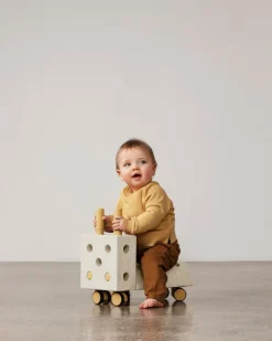 MODU Tiny ride Sand Grey / Honey Yellow- Store Byggesæt|Tumlemøbler