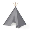 KIDSCONCEP Tipi-telt, Grå – 110x160 cm- Legetelte & Tipier